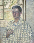 Self portrait with brush
