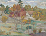 Farmhouse in autumn