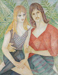 Portrait of David Hodge and girlfriend