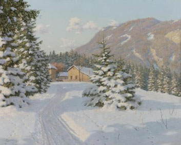 A winter landscape