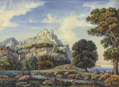A romantic landscape