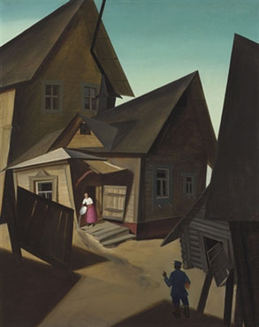 A Finnish village, roofs