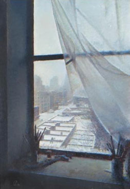 New York: window in the studio