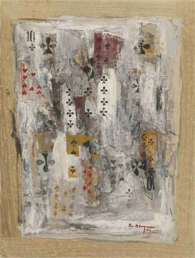 Composition with the ten of clubs