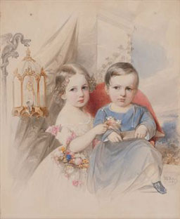 Portrait of two children