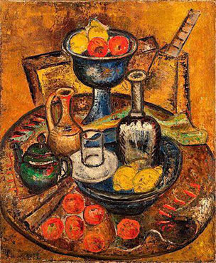 Nature morte au plateau de fruits