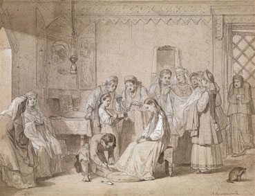 Dressing of the bride