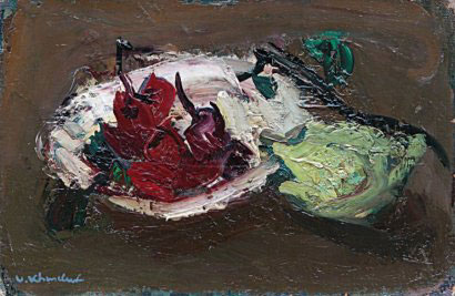 Assiette de cerises