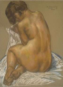 Seated nude