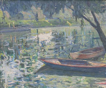 Lac dans un parc
