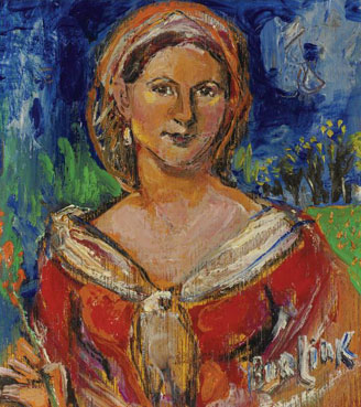Женщина в красном