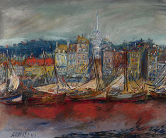 Moored boats