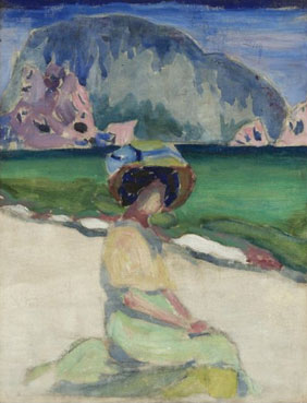 Woman by the shore