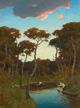 A woodland lake
