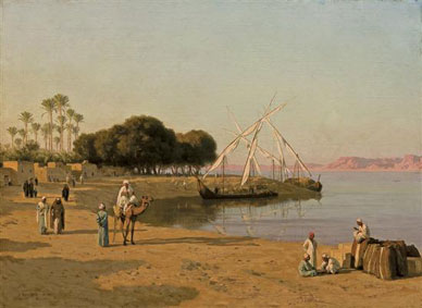 Trading Ships on the Nile