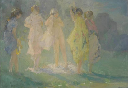 A group of bathers