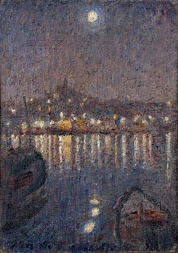 Vue de Marseille, la nuit