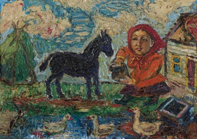 Три качки та кінь