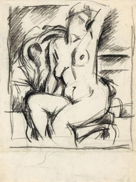 Seated nude