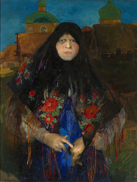 Portrait of a prosperous peasant woman