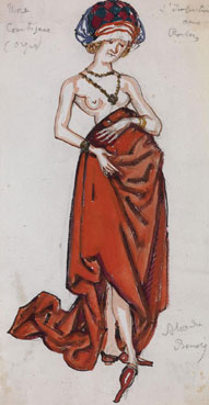 Costume design for a courtesan
