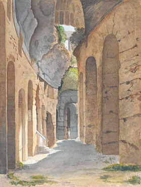The ruins of the Coliseum, Rome