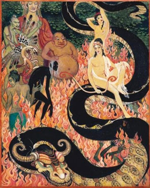 The fiery underworld