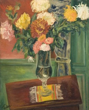 Dahlias dans un vase