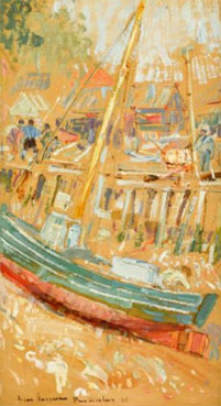 Provincetown #5 - boat in harbor