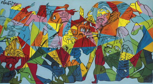 Stained glass - seeing through human mind