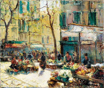 Le marché aux fleurs