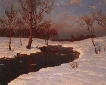 Winter sunset