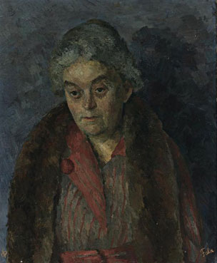 Portrait of the artist`s mother