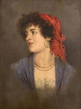 Portrait of a gypsy beauty