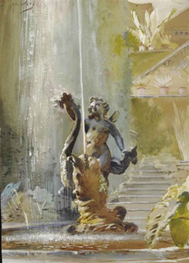 A fountain