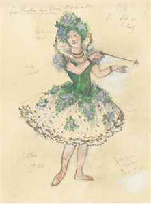Costume design for Sleeping Beauty: Lilac fairy