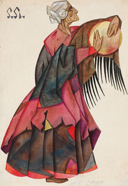 Woman with a drum