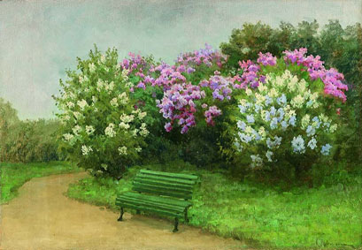 Lilac is blossoming
