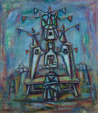 Surrealistic angel