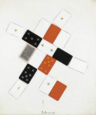 Still life with playing cards