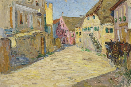 Kallmünz-Vilsgasse I (Rosa Landschaft)