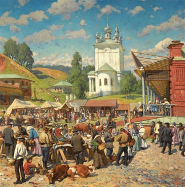 Market day in Plyos