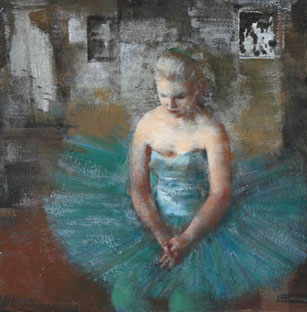 Dancer in turquoise