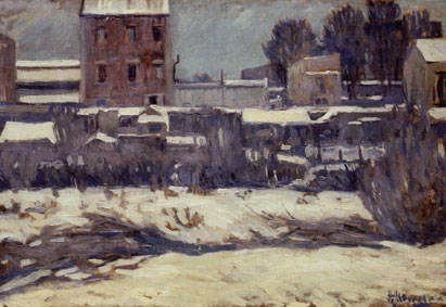 City in the winter