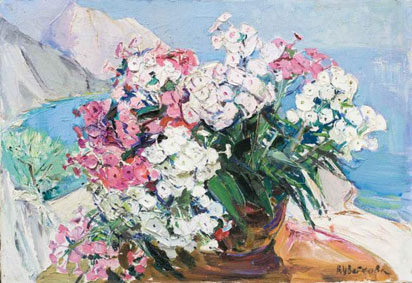 Flowers by the beach