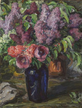 Lilacs and poppies