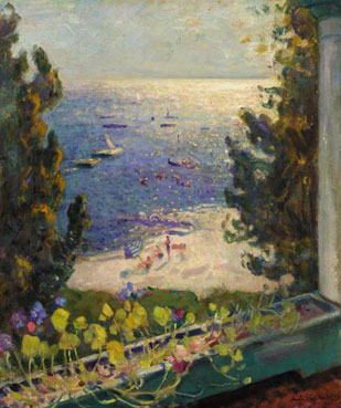 Terrace overlooking the beach
