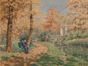 A group of three country scenes