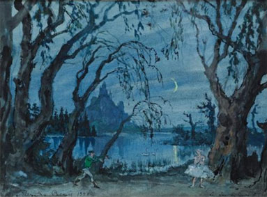 Set design for Swan Lake
