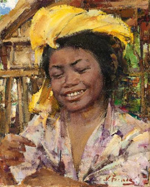 Balinese peasant girl